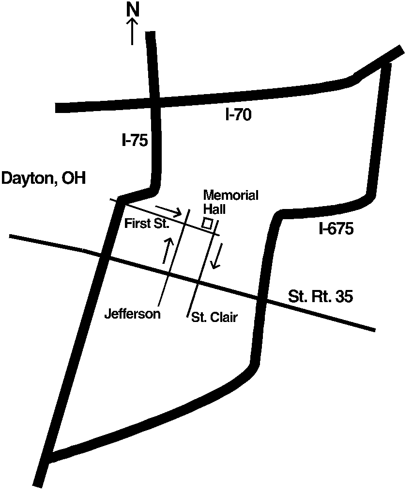 MAP TO MEMORIAL HALL