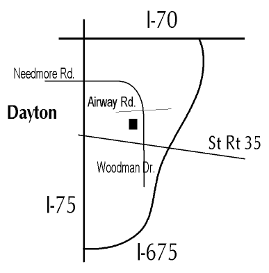 Map to the Dayton Vineyard